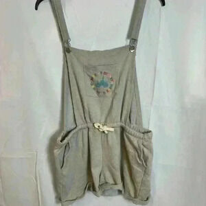DISNEY PARKS JUMPER/Overall/Short Alls with Disney Castle (Size L)